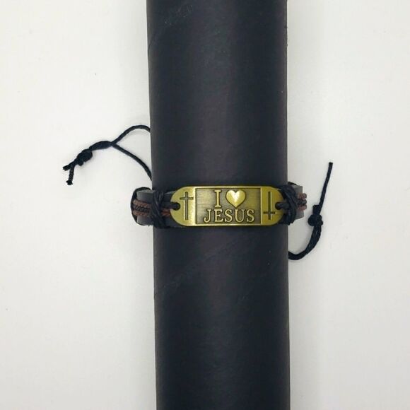 Ilj Adjustable PU Leather Bracelet - Picture 1 of 3